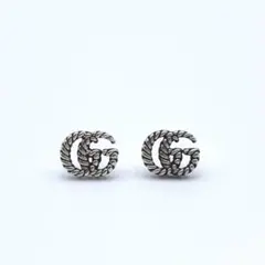 【超美品・定価4万】グッチ GUCCI ピアス イヤリング シルバー GG