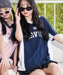 ALGY シャツ 衿付きBIGT キッズ 子供服 女の子MEDIUM