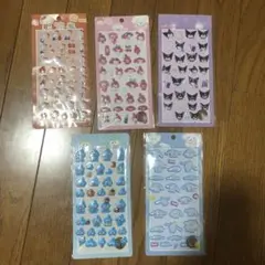 ボンボンドロップシール 立体 5枚セット