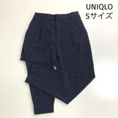 UNIQLOネイビー ストライプ ゴムウエスト パンツ