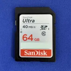 SanDisk Ultra 64GB SDXCカード転送40MB