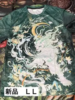 幻想的な獣のイラスト Tシャツ アメリカM(日本LL) MAD