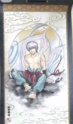 【希少品】銀魂　坂田銀時　掛け軸　タペストリー　風神雷神
