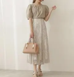 美人百花 6月号掲載　レースフレアスカート　プロポーションボディドレッシング