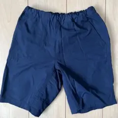 【無印良品】乾きやすいハーフパンツ【130】ダークネイビー