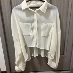 ホワイト シャツ 長袖 夏