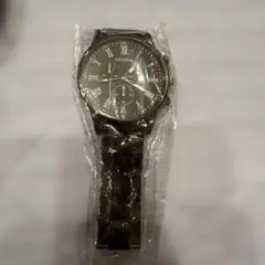 GENEVA ブラック アナログ 手巻き時計