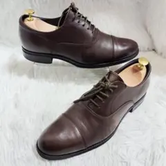 美品！ ランウォーク ストレートチップ ゴアテックス 25 濃茶 リペア済み