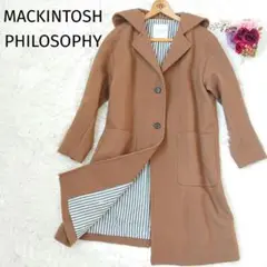 【極美品】マッキントッシュフィロソフィ メルトンフーデッドコート カシミヤ混