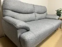 値下げ中【10/25で削除】ニトリ　キャッツ3（3人がけ合皮ソファ　白） 値下げ中【10/25で削除】ニトリキャッツ3（3人がけ合皮ソファ白）