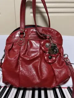 COACH poppy 赤いバッグ