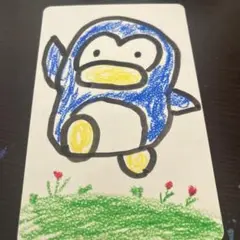 子供が描いた絵　イラスト　ペンギン　夏休み　自由研究