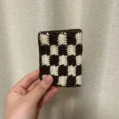 値下げ中‼️ 編み物 カードケース　ハンドメイド
