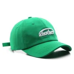 ワンポイント ロゴ ベースボール キャップ フリーサイズ グリーン 新品