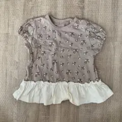 花柄　Tシャツ