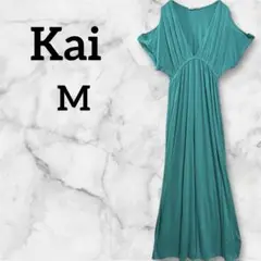 Kai マキシワンピース ノースリーブ 肩出し 春夏 海 リゾート旅行