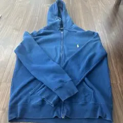 Polo Ralph Lauren 青 ジップアップ パーカー