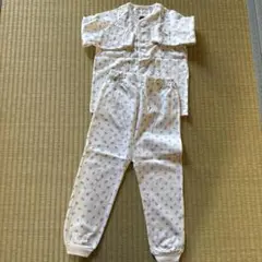 100cm 長袖パジャマセット 白色