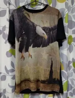 VICTORIOUS イーグル メッシュ Tシャツ サイズXL