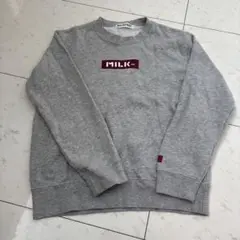 ミルクフェドMILKFED.inthe house コラボ　グレー トレーナー