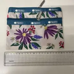 LeSportsac 花柄ポーチ eclat コラボ