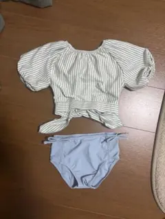 [美品]conocoストライプ水着セット（トップス・ショーツ）95サイズ