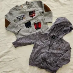mikihouse スウェットシャツ babyGap カーディガン セット