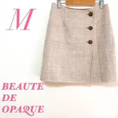 BEAUTE DE OPAQUE ボーテドオペーク 台形スカート チェック柄