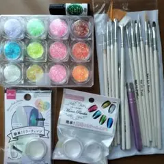 封入パーツ ミラーネイルパウダー詰め合わせ