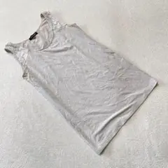 LAUTREAMONT タンクトップ レース シンプル ベージュ Uネック 38