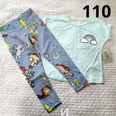 香港ディズニーランド　トイストーリー  セットアップ　110 Tシャツ　レギンス