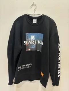 ZARA ブラック クルーネック スウェット