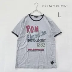 k502 リーセンシーオブマイン【L】Tシャツ クルーネック 半袖 グレー