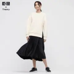 ユニクロ/セオリー/プリーツラップスカート/Sサイズ黒/black/UNIQLO
