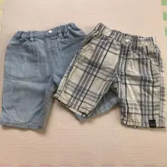 ハーフパンツ2枚セット100cm