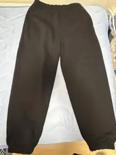 GU ヘビーウェイトスウェットワイドイージーパンツ 黒　M