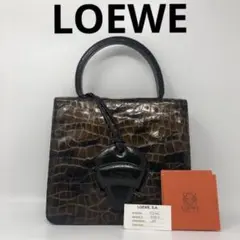 LOEWE ロエベ ハンドバッグ バルセロナ クロコ 正規品☆