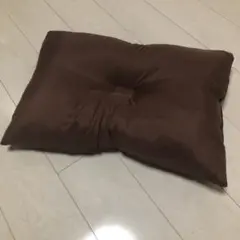 未使用ブラウン サテン生地 枕