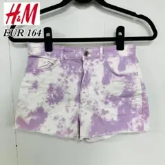 H&Mキッズ★タイダイ柄ハーフパンツ 　EUR164