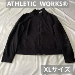 athletic works フラワー ロゴ ジップアップブルゾン XL