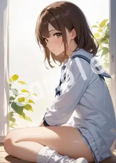 1点物 JK アニメ ファンアート A4 ポスター イラスト ★00212750
