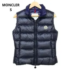 美品 モンクレール MONCLER ロゴワッペン付ダウンベスト 定番 0