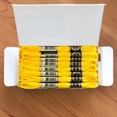 24束 刺繍糸 25番 黄色 イエロー 973 まとめ売り