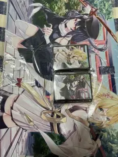 遊戯王 ミッドナイトブルー 閃刀姫 スリーブ プレイマット 和装