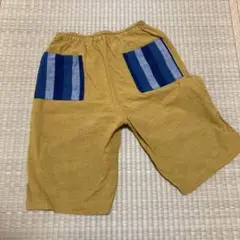 <中古> ハンドメイド　会津木綿ハーフパンツ