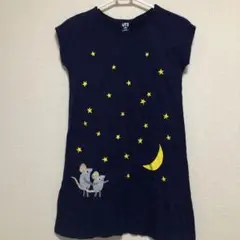 UNIQLO UT 星と月プリントドレス 150
