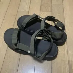 coen サンダル　メンズ　M（27cm）　 カーキ