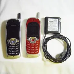 J-PHONE 三菱電機 プリペイド携帯 J-D07 エンジョルノ 2台セット