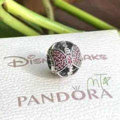 廃盤☆ Pandora ディズニー ミニーマウス スパークリング リボン