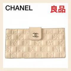 ⭐良品⭐シャネル レザー チョコバー Wホック長財布